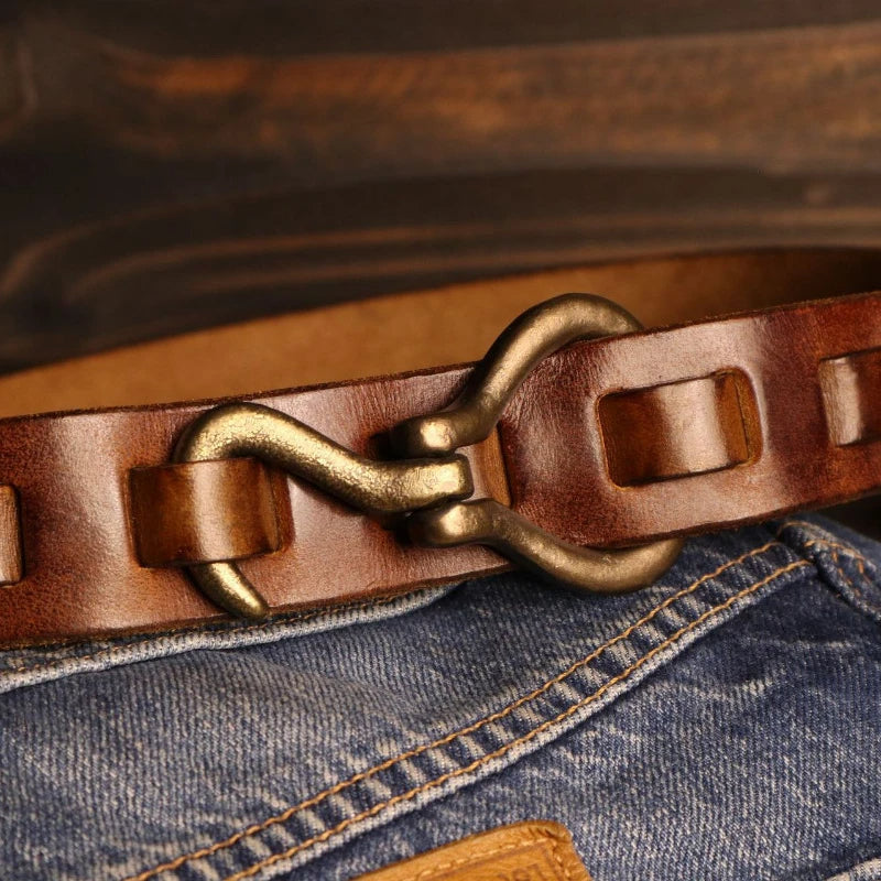 Rustic Copper Hook Belt