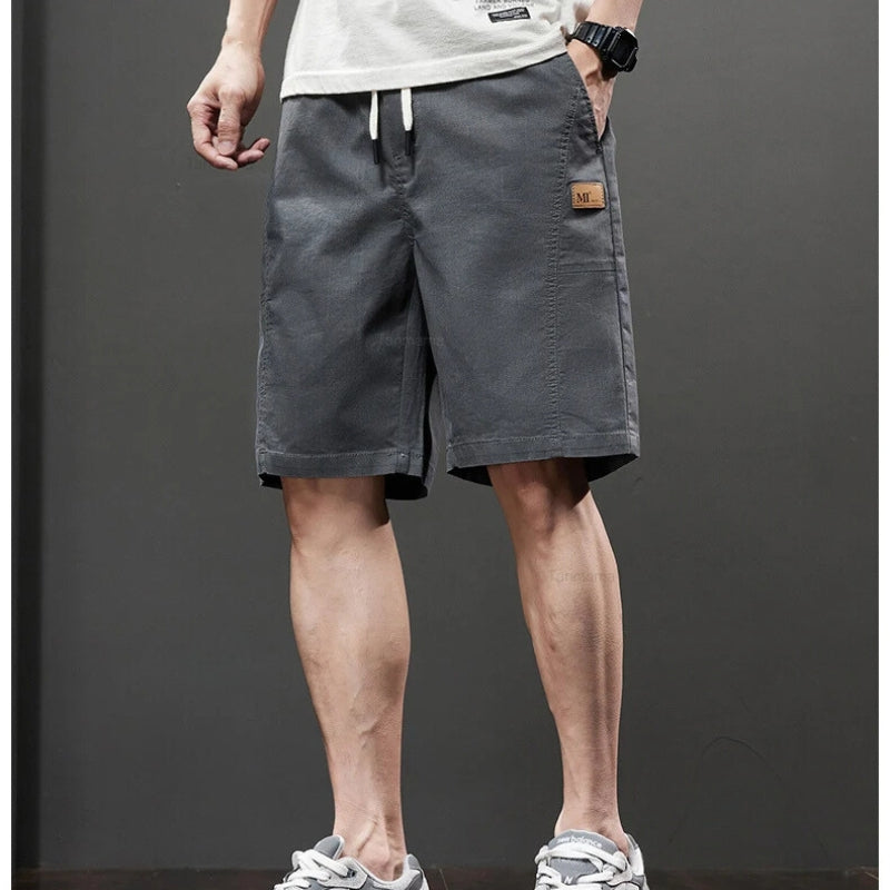 Lightweight Woven Knit Sport Shorts with Side Pockets