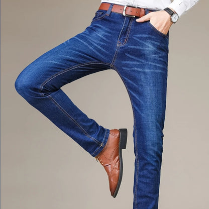 Vintage Denim Straight-Leg Jeans