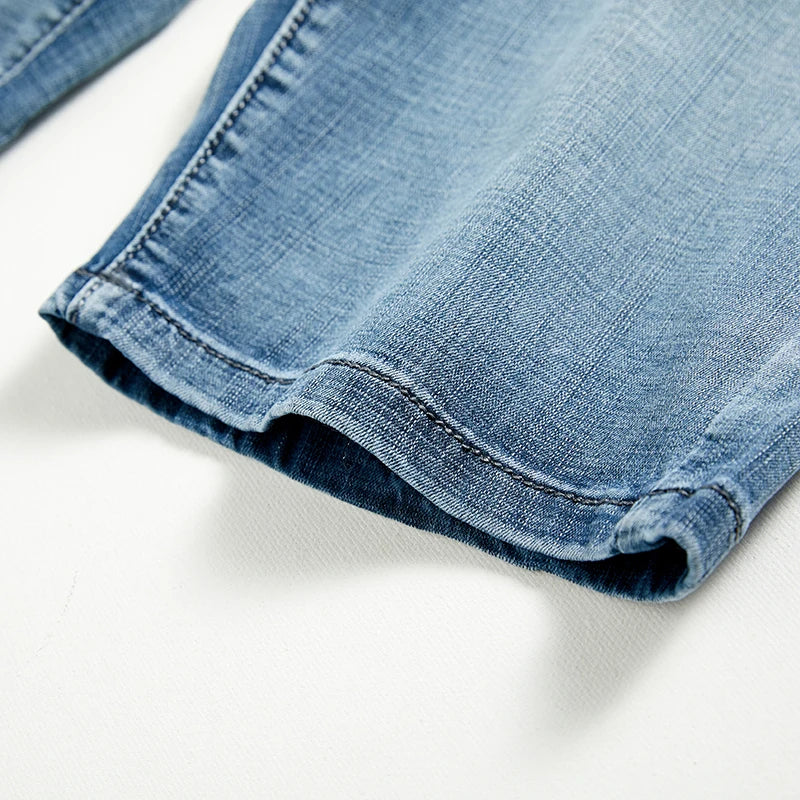 Vintage Wash Slim-Fit Denim Shorts