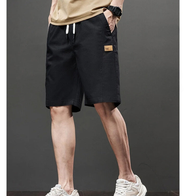 Lightweight Woven Knit Sport Shorts with Side Pockets