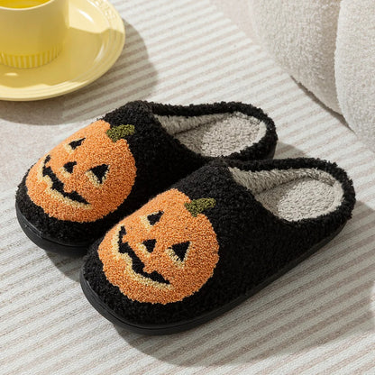 Pumpkin Plush Slippers