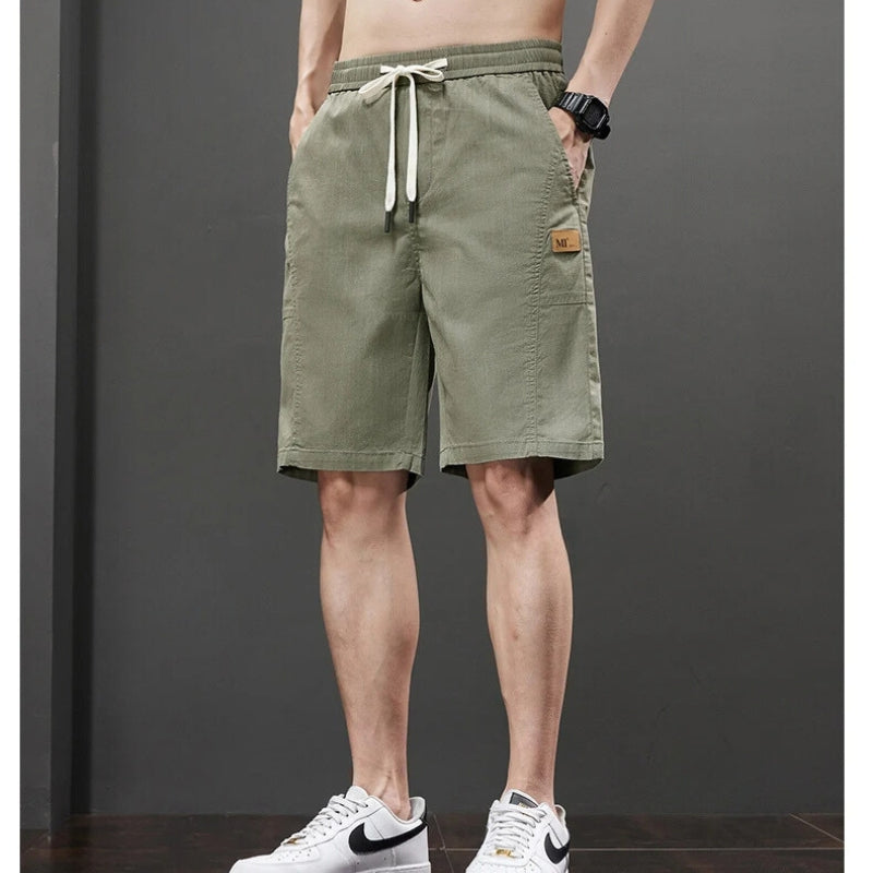 Lightweight Woven Knit Sport Shorts with Side Pockets