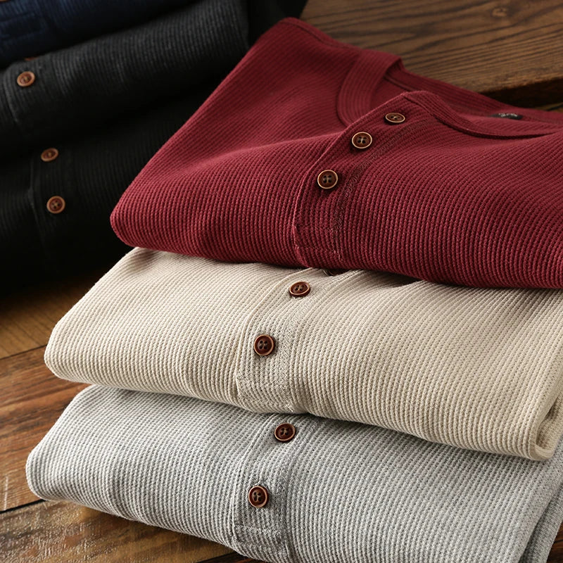 Cotton Henley Shirt