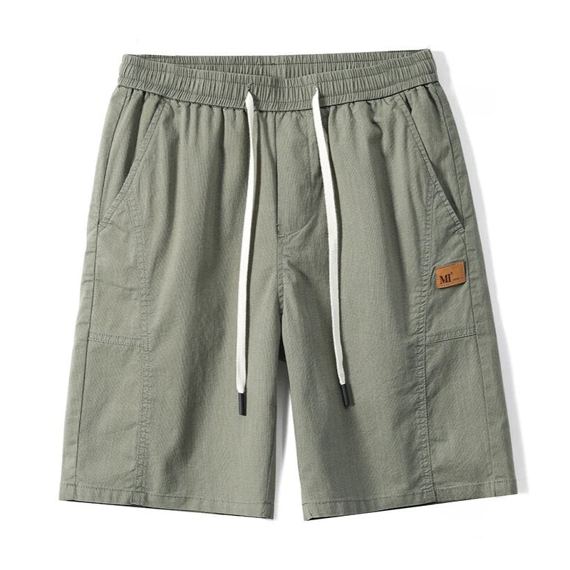 Lightweight Woven Knit Sport Shorts with Side Pockets