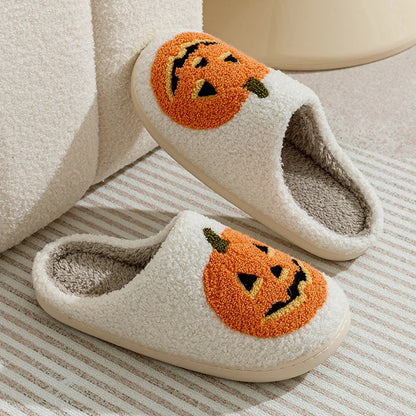 Pumpkin Plush Slippers