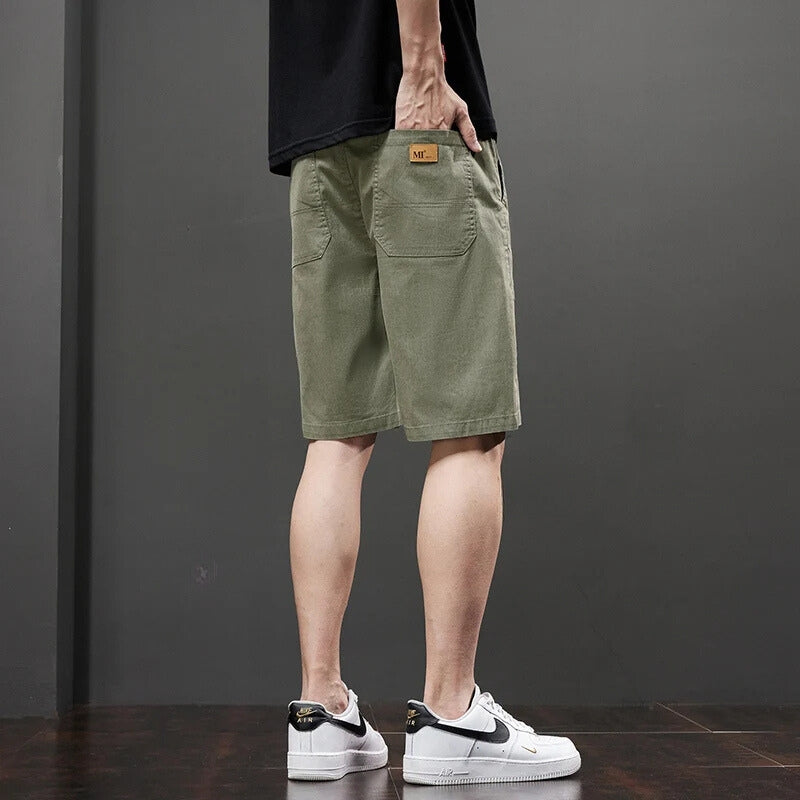 Lightweight Woven Knit Sport Shorts with Side Pockets