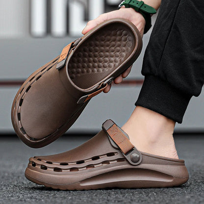 Strap-Detail Slip-On Minimalist Clogs