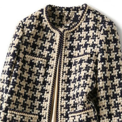 Hand-Knitted Tweed Jacket