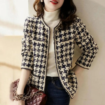 Hand-Knitted Tweed Jacket