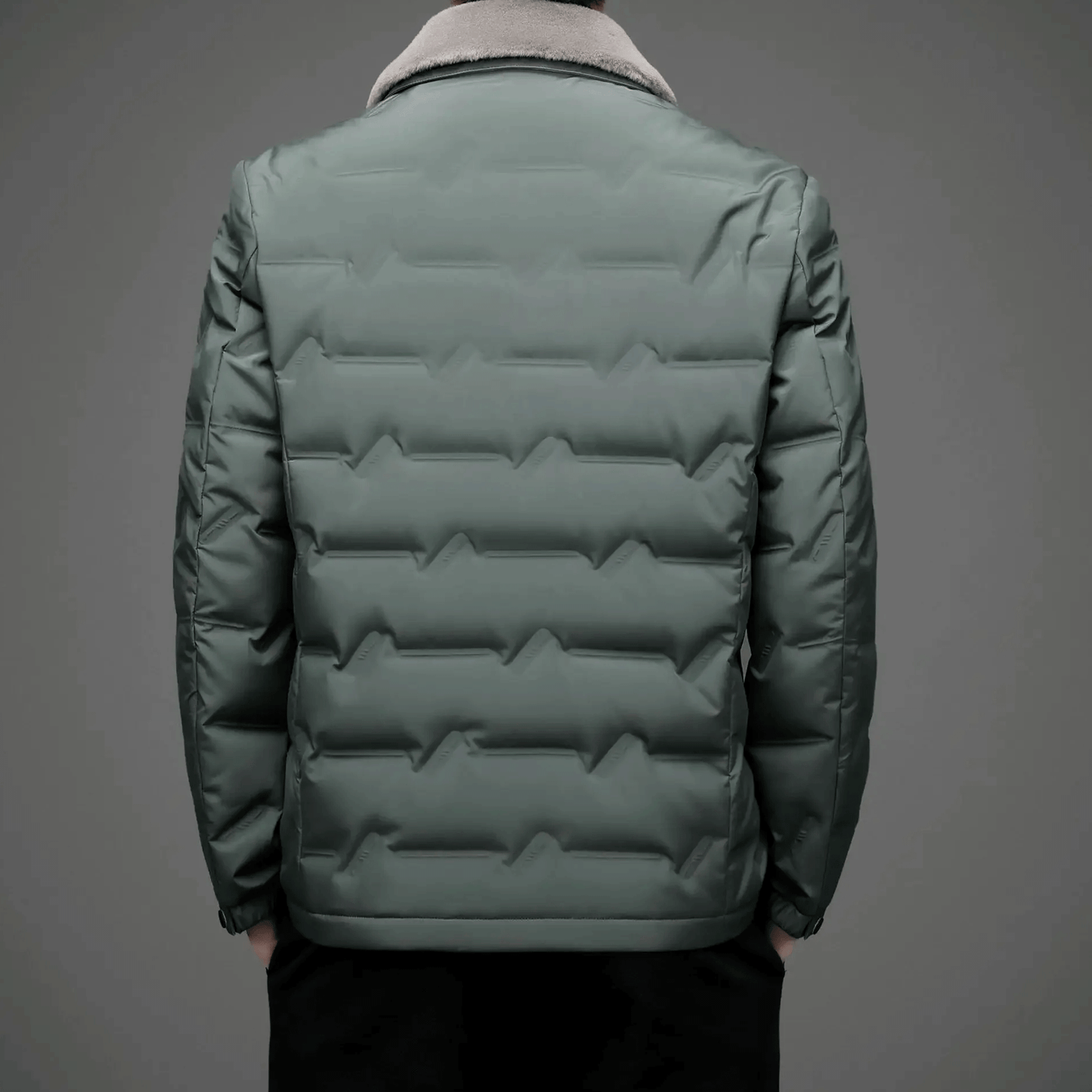 LuxeLamb Collar Puffer