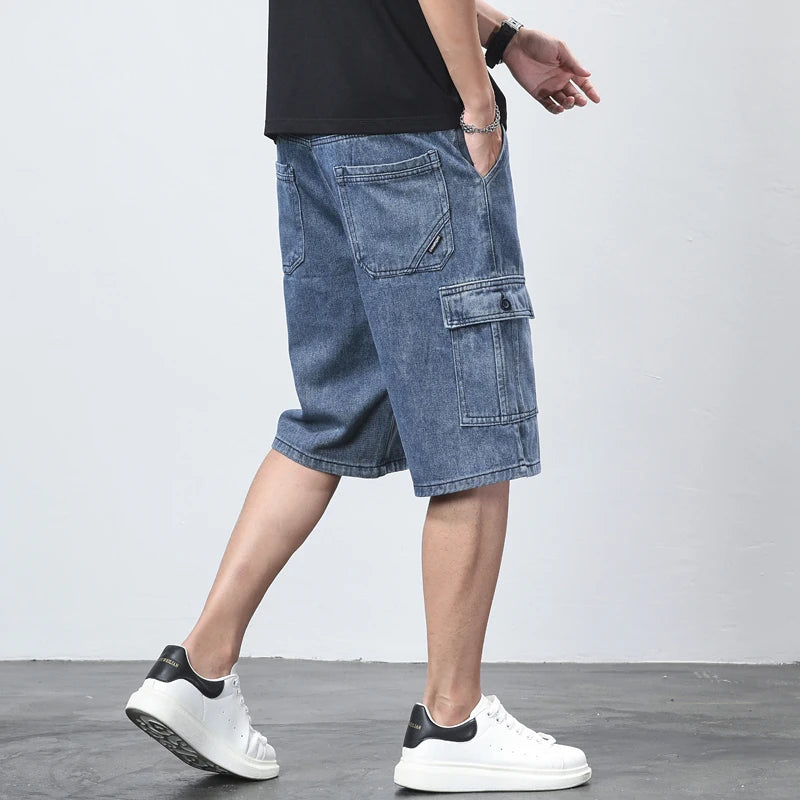 CITY COOL - CARGO DENIM SHORTS