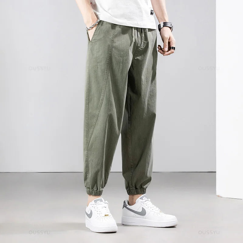 Relaxed Fit Stretch Twill Joggers