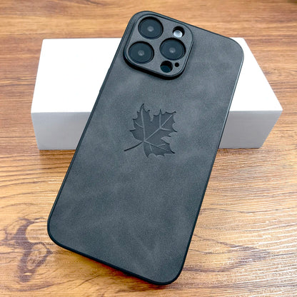 Maple Leaf Vegan Leather Case