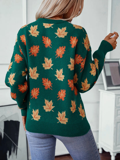 Harper Leaf Knit Sweater