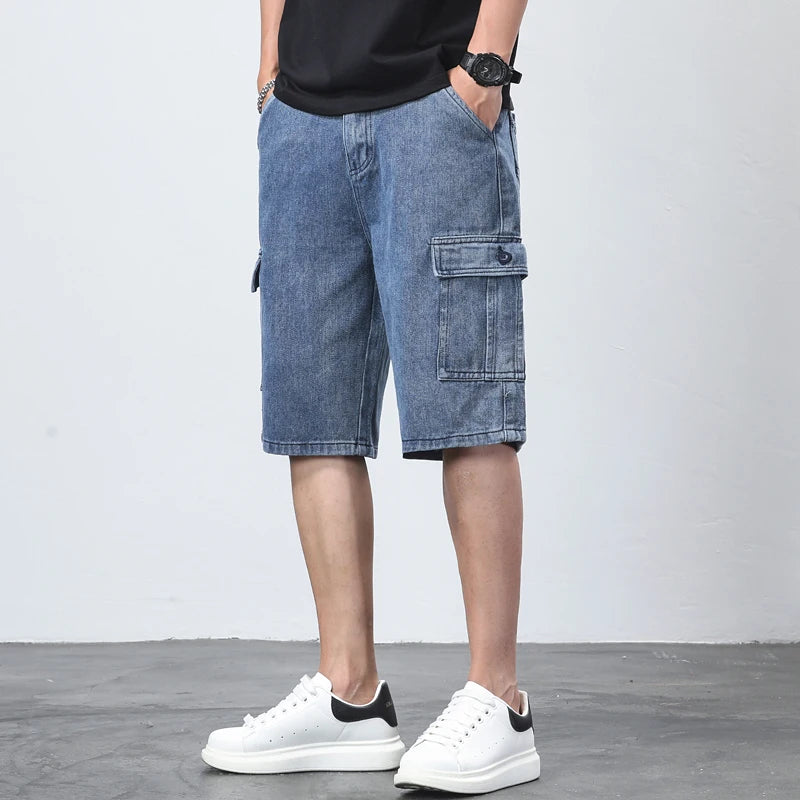 CITY COOL - CARGO DENIM SHORTS