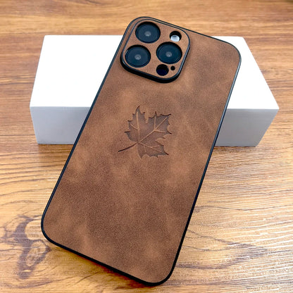 Maple Leaf Vegan Leather Case