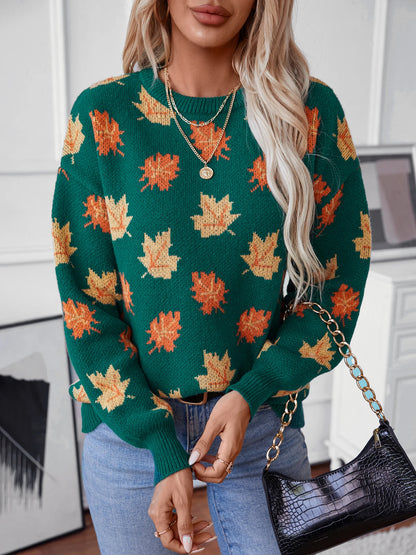 Harper Leaf Knit Sweater