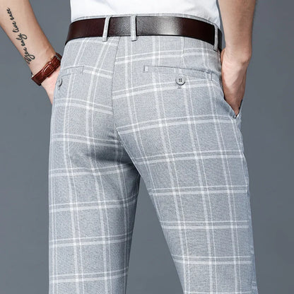 Classic Plaid Dress Pants