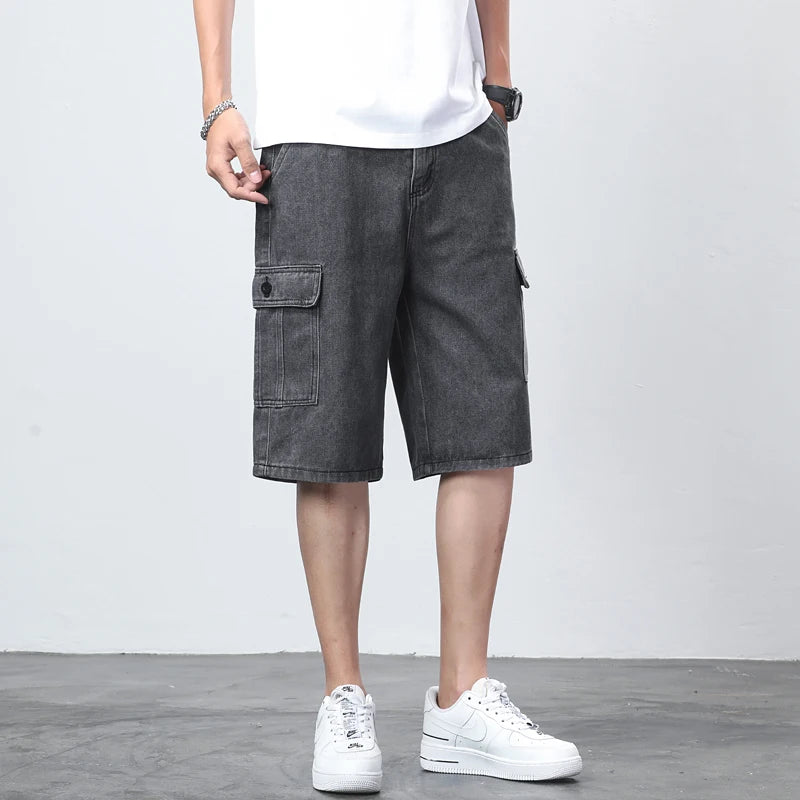 CITY COOL - CARGO DENIM SHORTS