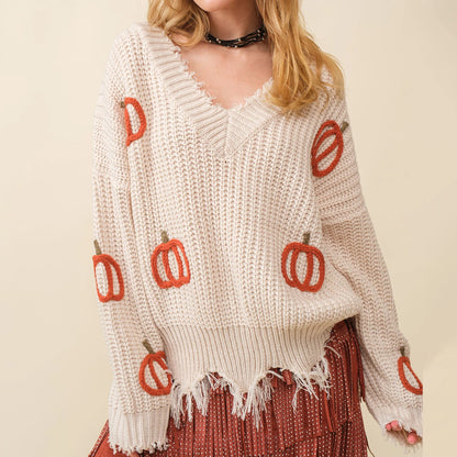 Hampton Pumpkin Oversized Sweater