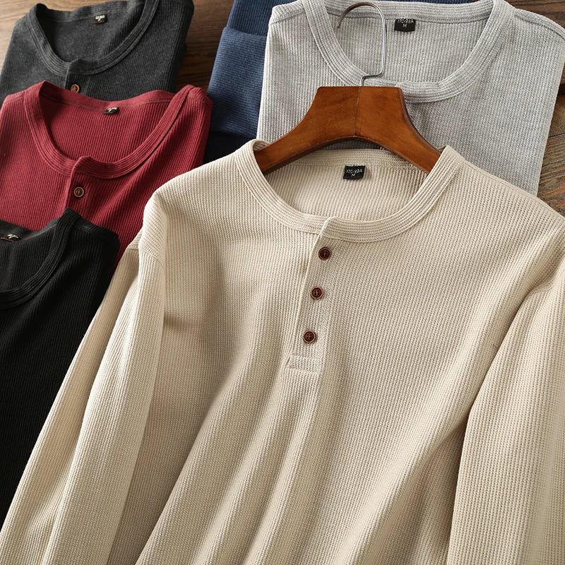 Cotton Henley Shirt