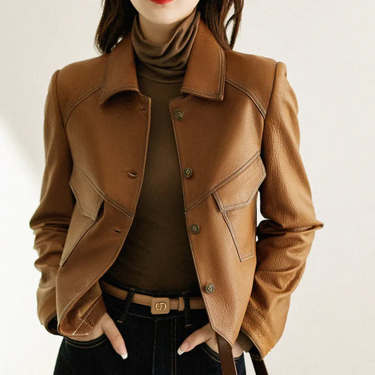 Amelia Faux Leather Jacket