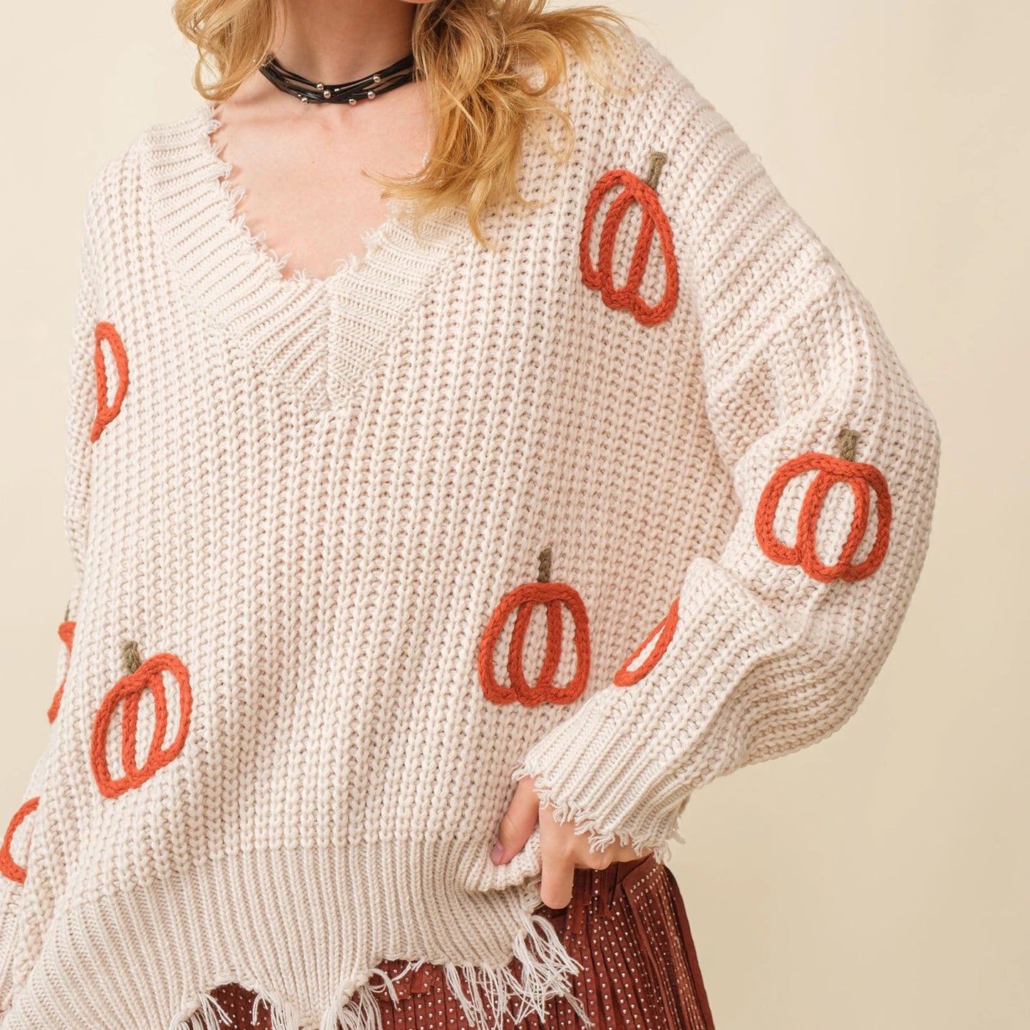 Hampton Pumpkin Oversized Sweater