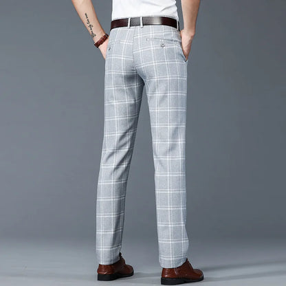 Classic Plaid Dress Pants