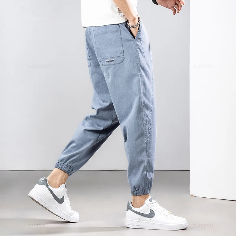 Relaxed Fit Stretch Twill Joggers