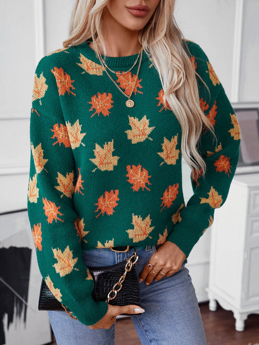 Harper Leaf Knit Sweater