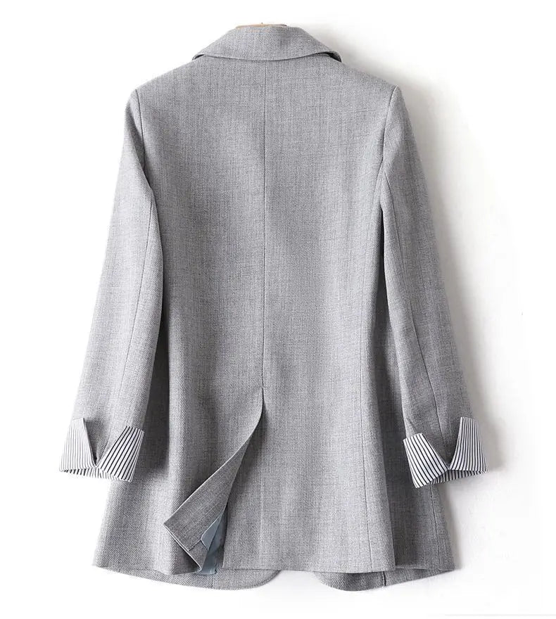 Vivienne Single-Button Cotton Blazer