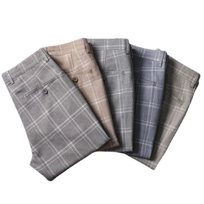 Classic Plaid Dress Pants