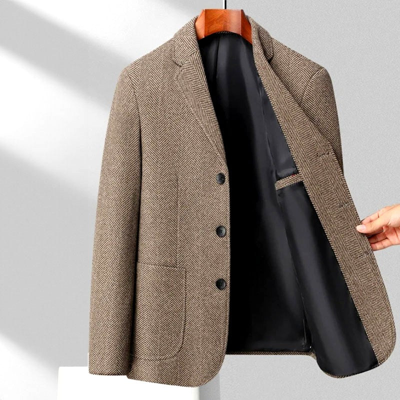 SleekTrend Woolen Blazer