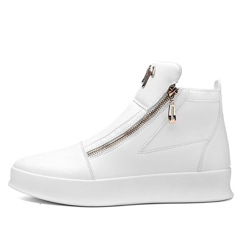 LuxeStride Leather High-Tops