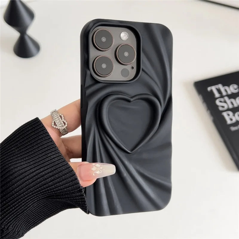 Serena Sculpted Heart Phone Case