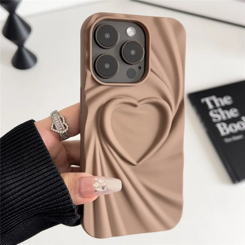 Serena Sculpted Heart Phone Case