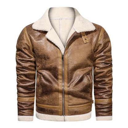 FrostGuard Faux Leather Jacket