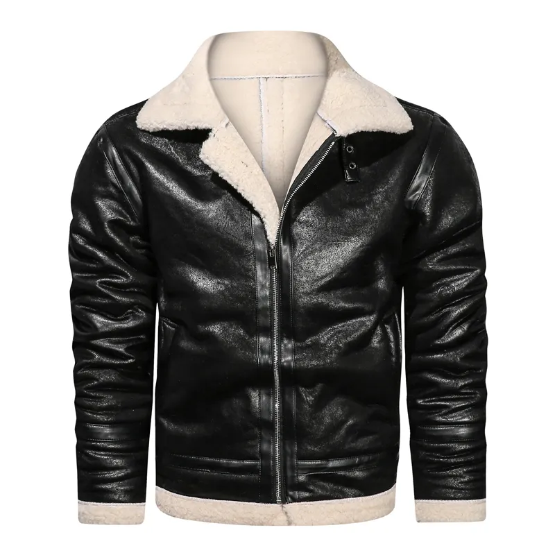 FrostGuard Faux Leather Jacket