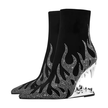 Alessia Wolf Heel Boot