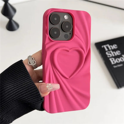 Serena Sculpted Heart Phone Case